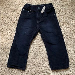 NWT baby gap 2T corduroy black pants